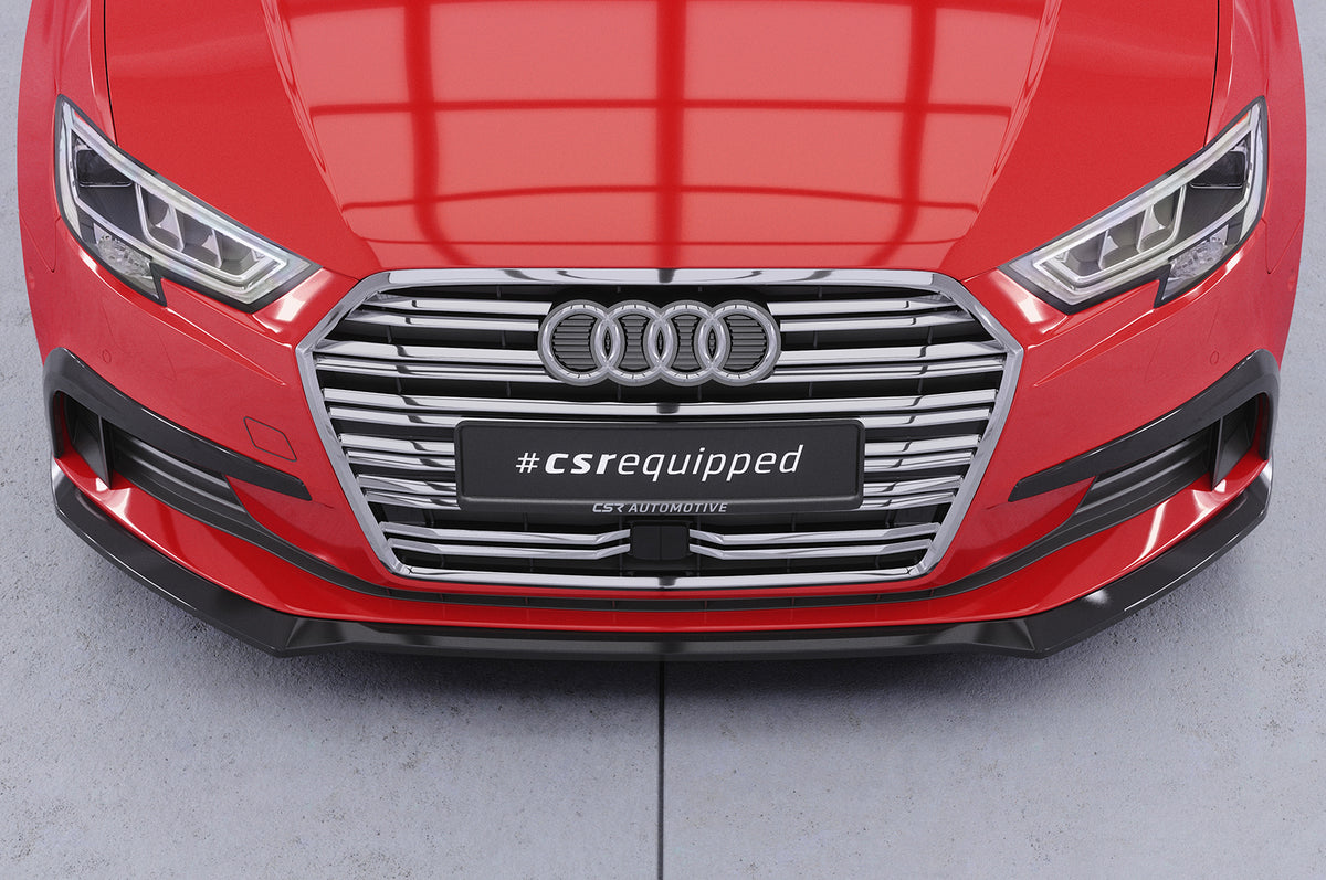 Front Spoiler Lip with ABE for Audi A3 8V Sedan and Cabriolet Facelift 2016-2020 (not S-Line)