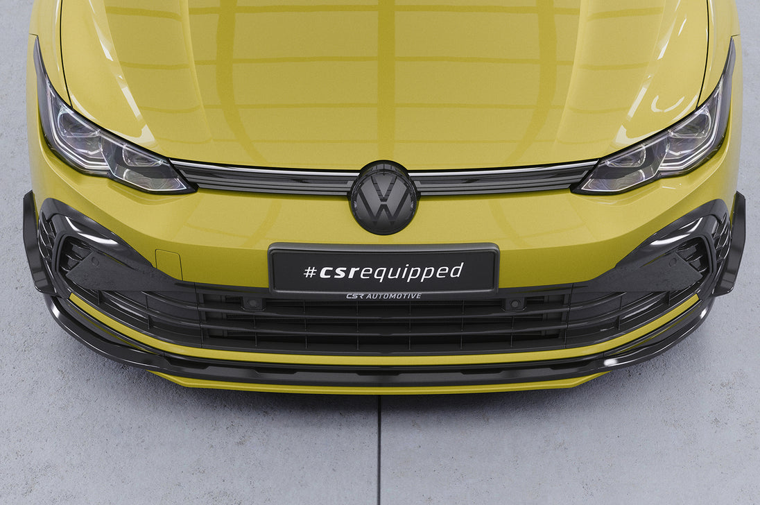Front Spoiler Lip Add-On with ABE for VW Golf 8 GTI / GTD / GTE / R-Line 2019+ (for CSL429 / CSL466)