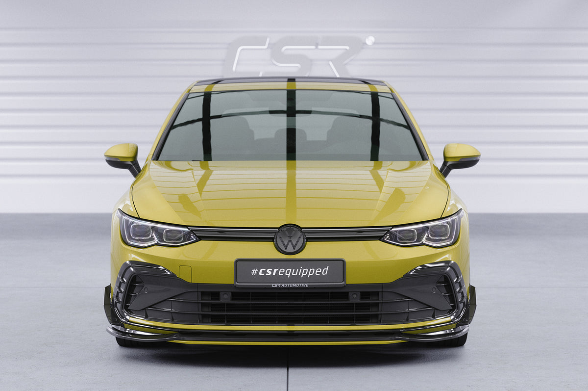 Front Spoiler Lip Add-On with ABE for VW Golf 8 GTI / GTD / GTE / R-Line 2019+ (for CSL429 / CSL466)