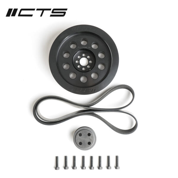 Dual Pulley Upgrade Kit 180 mm (Bolt-On) Audi 3.0 TFSI Supercharged V6 – CTS Turbo CTS-HW-435