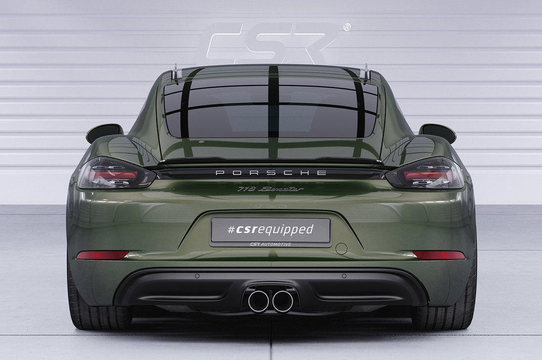Roof Fins with ABE for Porsche Cayman 718 (982) 2016+