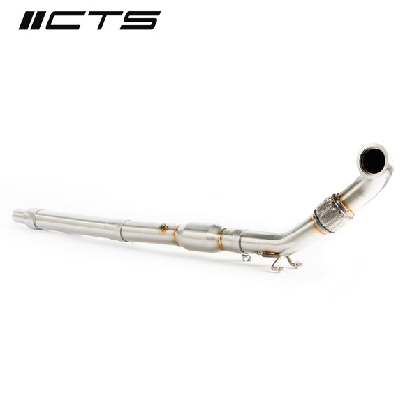Downpipe con catalizador de alto flujo 3″ para VW Jetta 6, Beetle y Passat (EE. UU.) 1.8T / 2.0T EA888 Gen 3, no MQB – CTS Turbo CTS-EXH-DP-0013-CAT