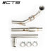 Downpipe with High-Flow Cat, 3″ Stainless Steel, VW / Audi 1.8T & 2.0T TSI EA888.3 Gen 3 FWD – CTS T – image 2