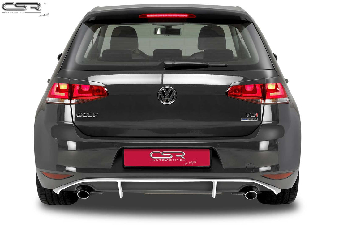 Rear Diffuser | Rear Apron for VW Golf 7 Pre-Facelift 2012-2017, Dual Exhaust