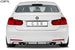 Rear Diffuser | Rear Apron for BMW 3 Series F30 / F31 M Sport 2011+, for M3-Style Exhaust