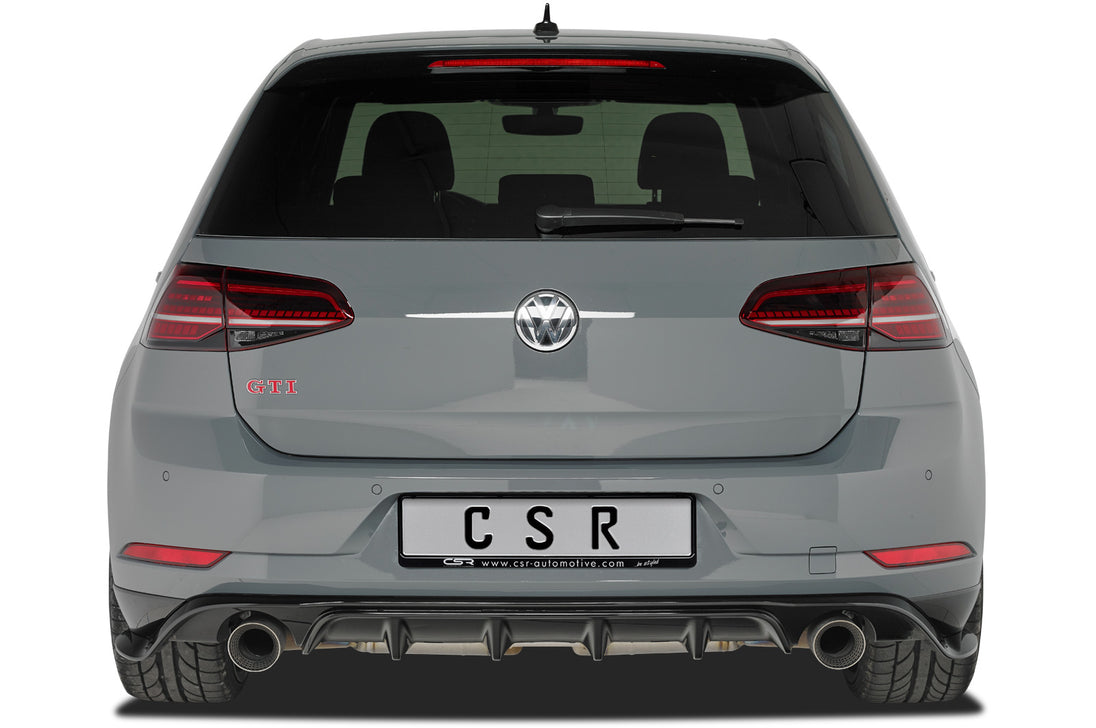 Rear Diffuser | Rear Apron with ABE for VW Golf 7 Facelift 2017+, TCR Look