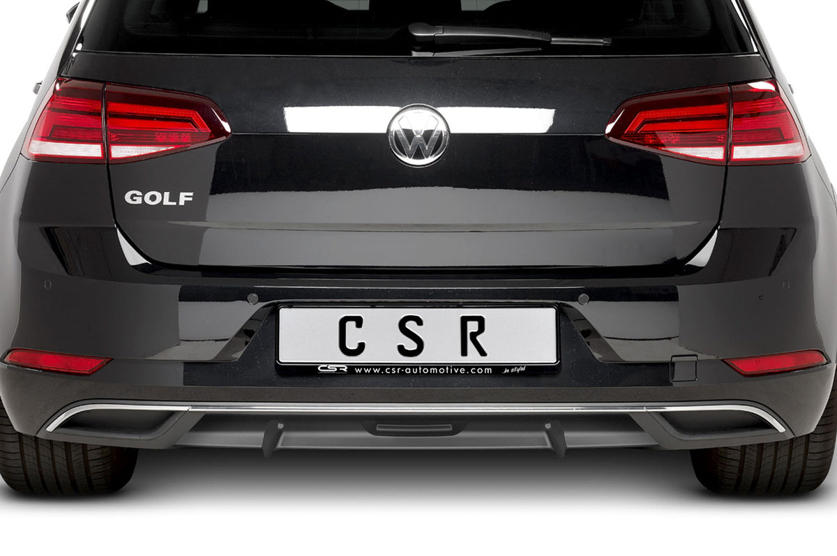 Rear Diffuser | Rear Apron with ABE for VW Golf 7 Facelift 2017+ (Base Model)