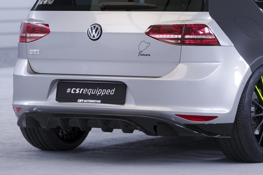 Rear Diffuser | Rear Apron with ABE for VW Golf 7 Pre-Facelift 2012-2017 (Base Model)