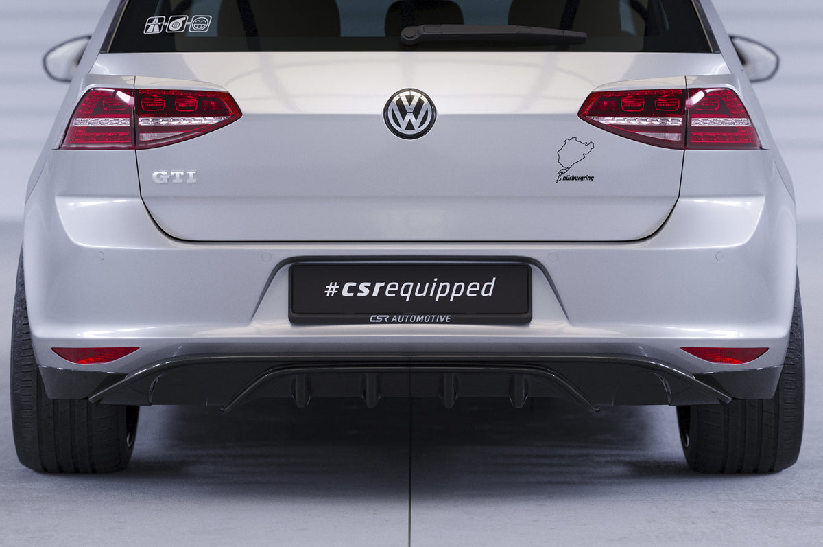 Rear Diffuser | Rear Apron with ABE for VW Golf 7 Pre-Facelift 2012-2017 (Base Model)