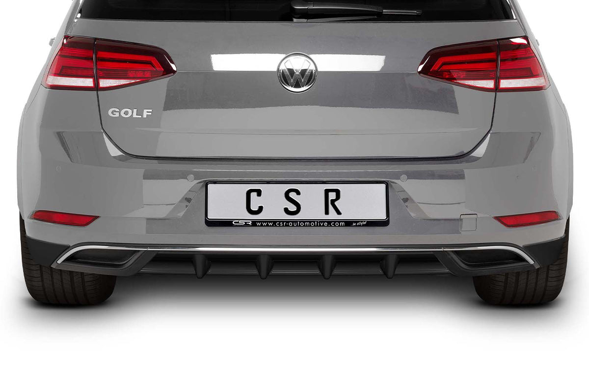 Rear Diffuser | Rear Apron with ABE for VW Golf 7 Facelift 2017+ (Base Model, HA251)