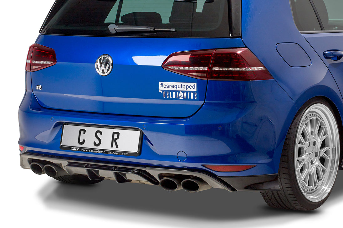 Rear Diffuser | Rear Apron with ABE for VW Golf 7 R / R-Line, Pre-Facelift 2013-2017