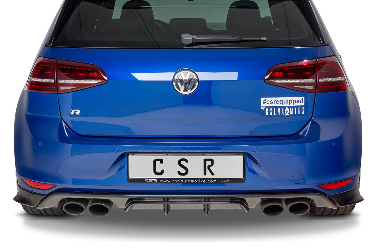 Rear Diffuser | Rear Apron with ABE for VW Golf 7 R / R-Line, Pre-Facelift 2013-2017
