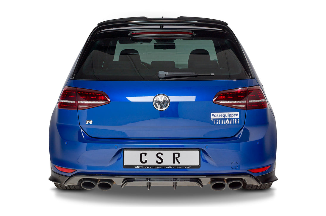 Rear Diffuser | Rear Apron with ABE for VW Golf 7 R / R-Line, Pre-Facelift 2013-2017