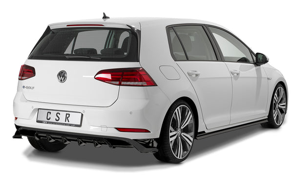 Difusor trasero | Faldón trasero con ABE para VW Golf 7 / e-Golf facelift 2017+ (HA279)
