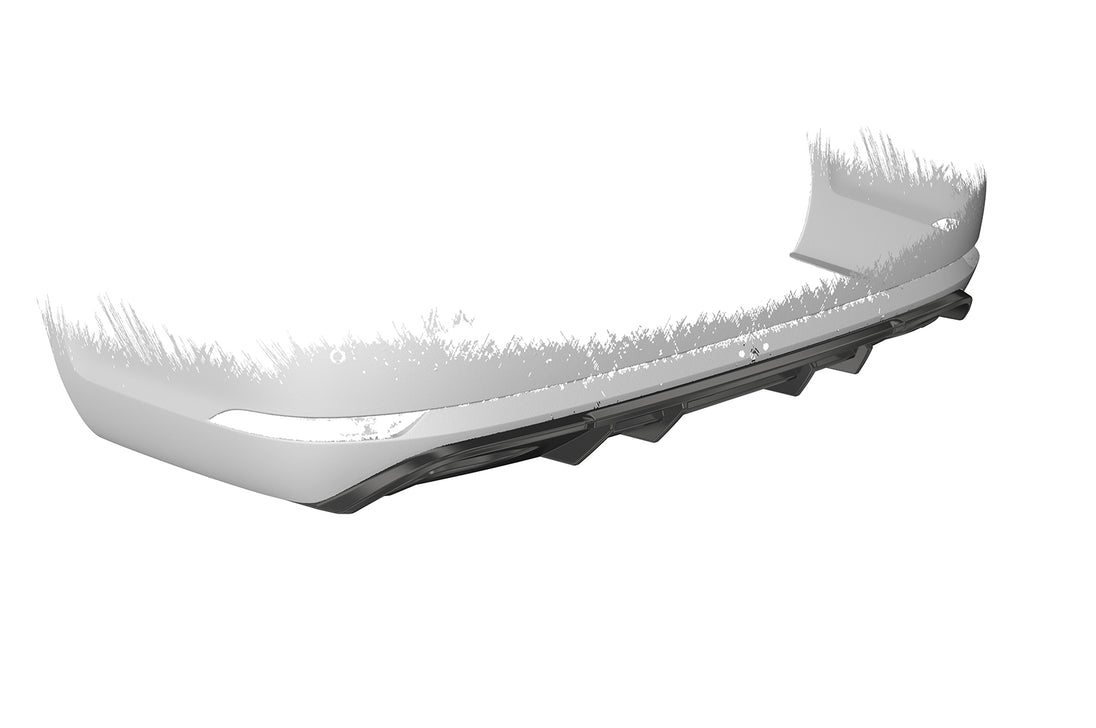 Rear Diffuser | Rear Apron with ABE for VW Golf 7 Variant Facelift 2017-2020, No Visible Tailpipes