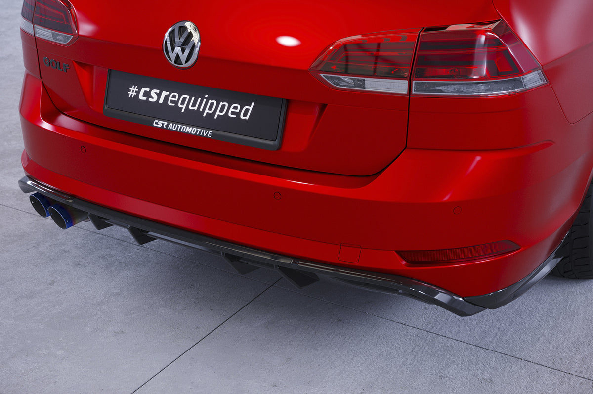 Rear Diffuser | Rear Apron with ABE for VW Golf 7 GTD Variant Facelift 2017-2020