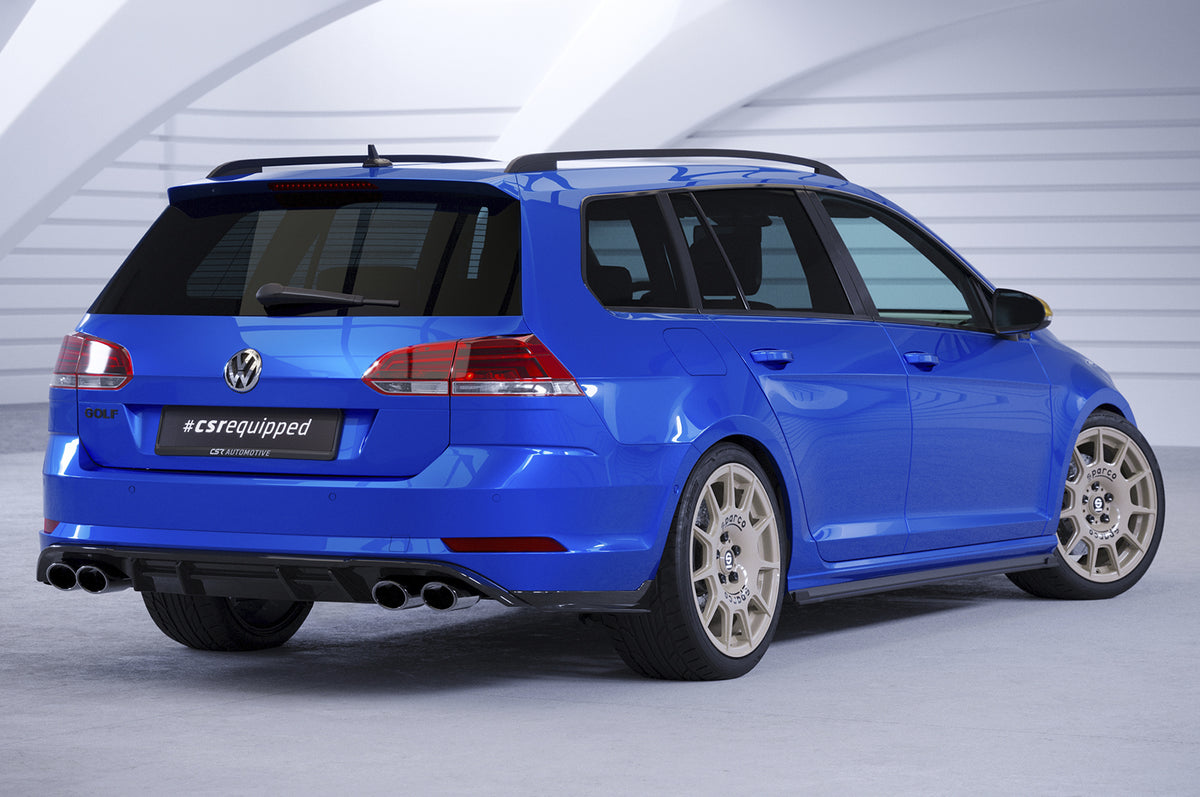 Rear Diffuser | Rear Apron with ABE for VW Golf 7 R Variant Facelift 2017-2020