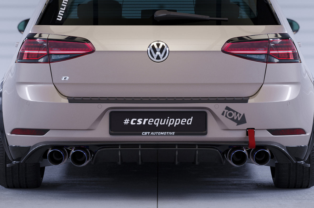 Rear Diffuser | Rear Apron with ABE for VW Golf 7 R Facelift 2017-2019