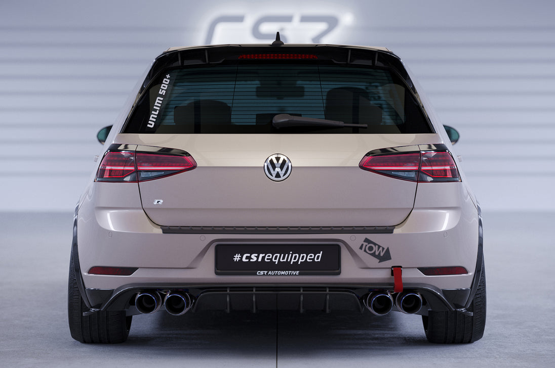 Rear Diffuser | Rear Apron with ABE for VW Golf 7 R Facelift 2017-2019