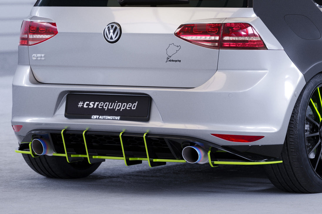 Racing Rear Diffuser | Rear Apron for VW Golf 7 GTI Pre-Facelift 2012-2017 (HA332)