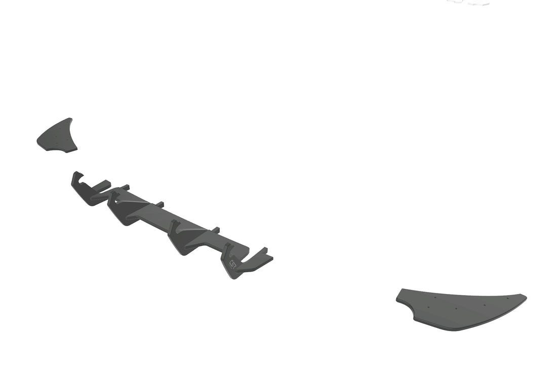 Racing Rear Diffuser | Rear Apron for VW Golf 7 R 2013-2016 (HA346)