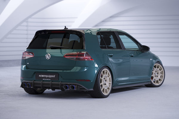 Difusor trasero racing | Faldón trasero para VW Golf 7 R facelift 2017-2019 (HA373)