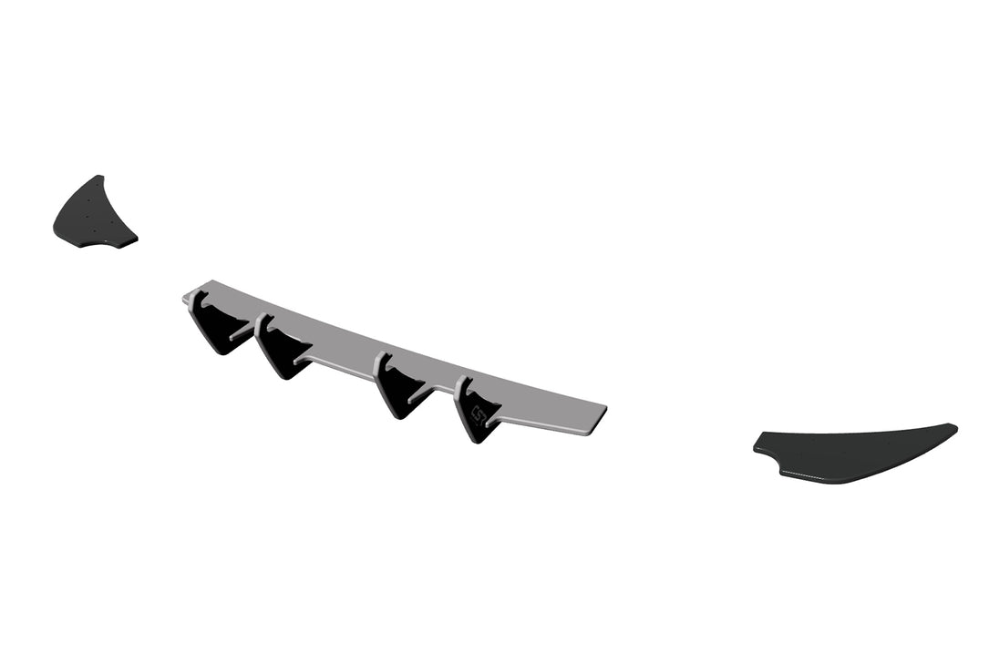 Racing Rear Diffuser | Side Sections for VW Golf 7 GTI Pre-Facelift 2012-2017