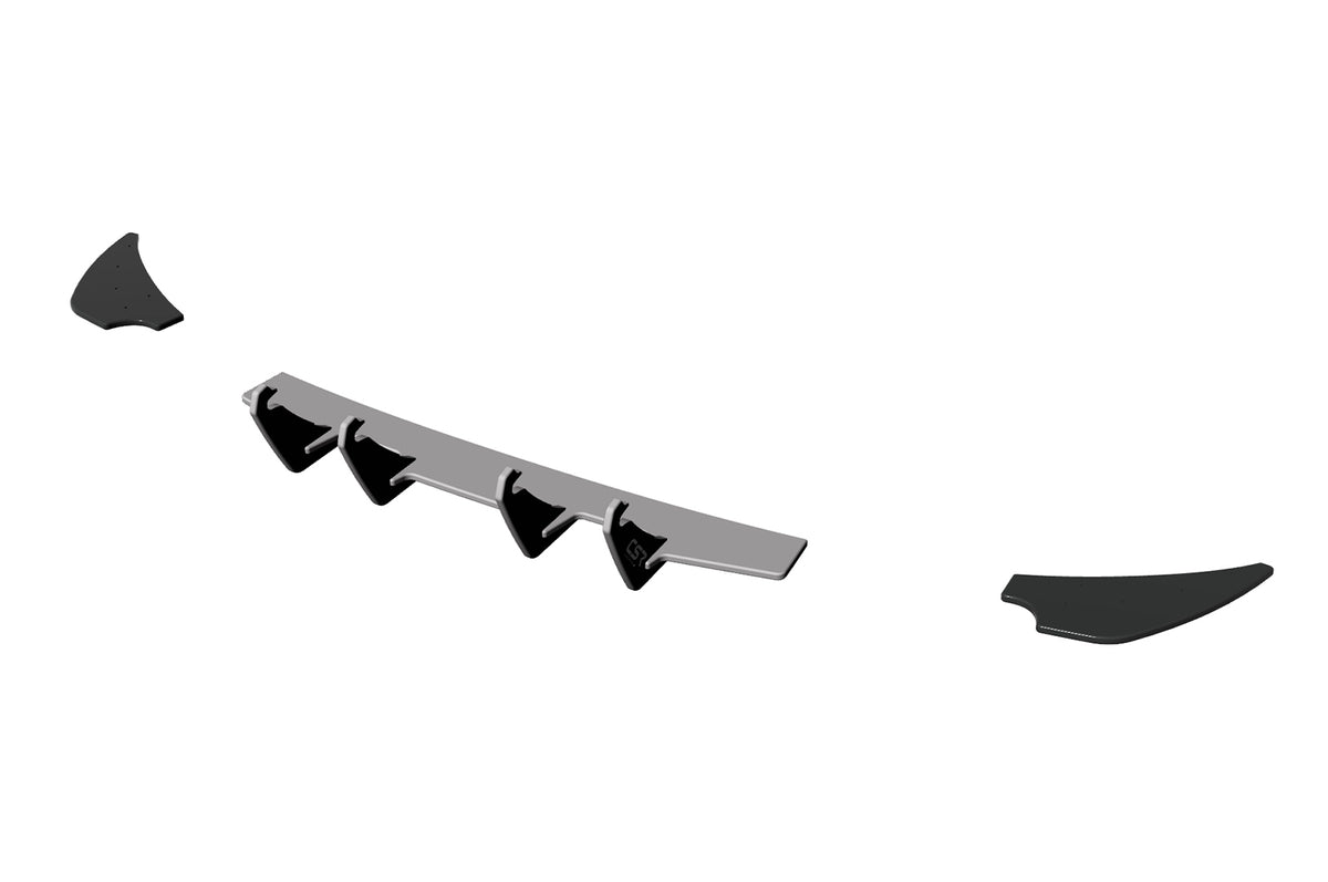 Racing Rear Diffuser | Side Sections for VW Golf 7 GTI Pre-Facelift 2012-2017