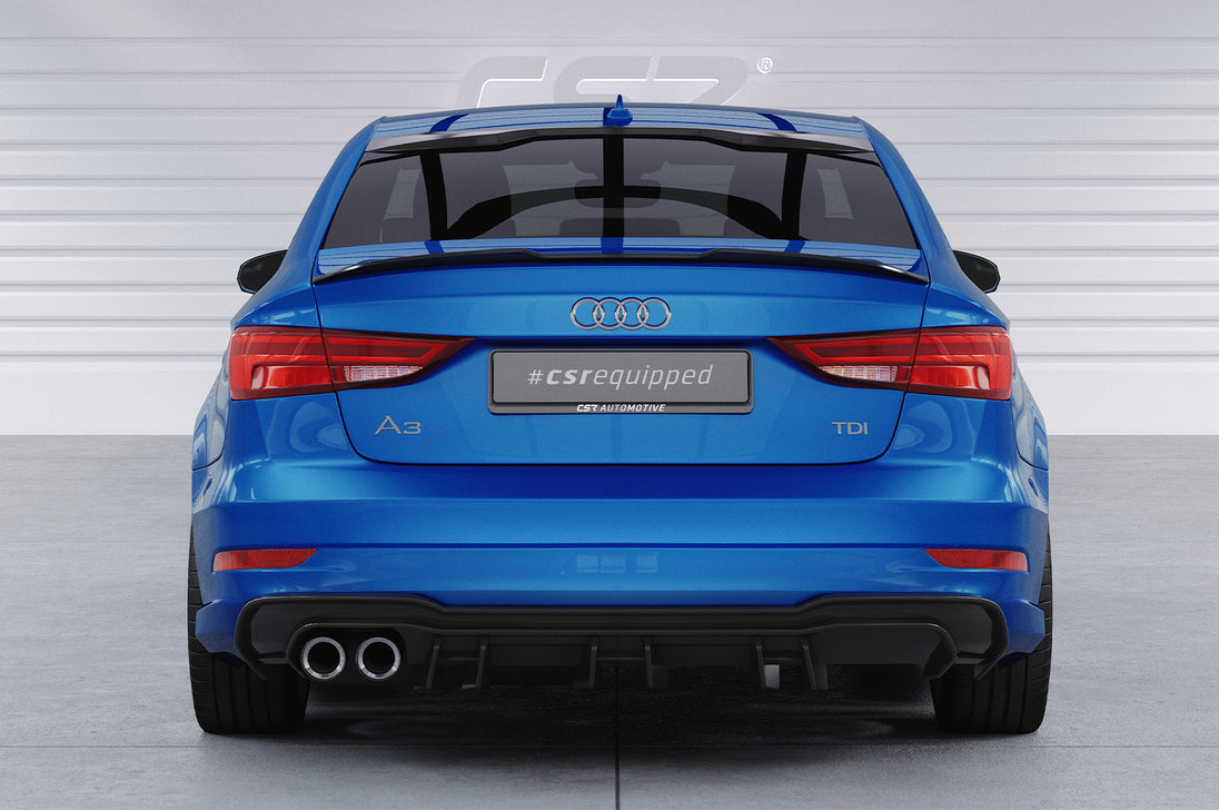 Rear Diffuser | Rear Apron with ABE for Audi A3 8V S-Line Sedan and Cabriolet 2017-2020