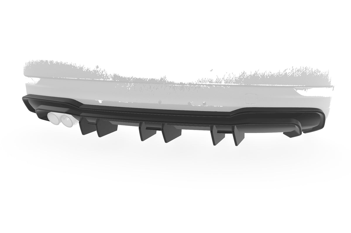 Rear Diffuser | Rear Apron with ABE for Audi A3 8V S-Line Sedan and Cabriolet 2017-2020