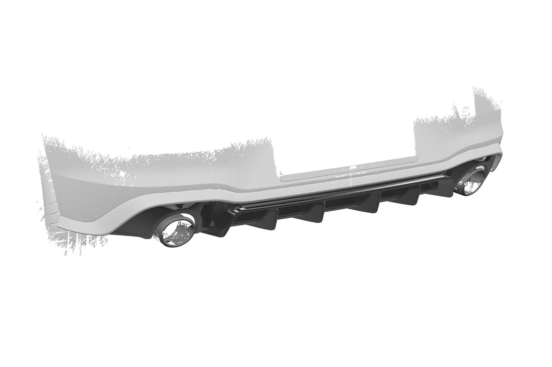 Rear Diffuser | Rear Apron with ABE for VW Golf 8 GTI 2020+