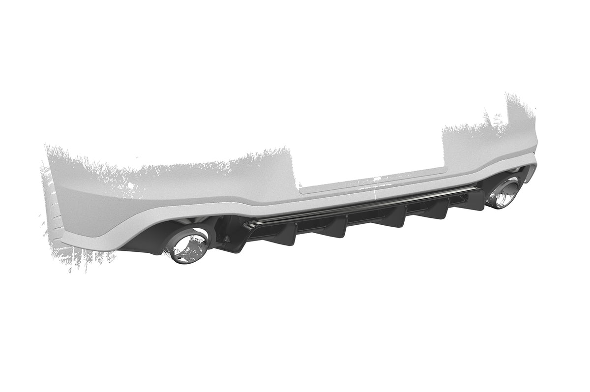 Rear Diffuser | Rear Apron with ABE for VW Golf 8 GTI 2020+