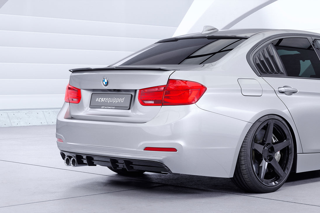 Rear Diffuser | Rear Apron with ABE for BMW 3 Series F30 Sedan LCI 2015-2019 (Twin Exhaust)