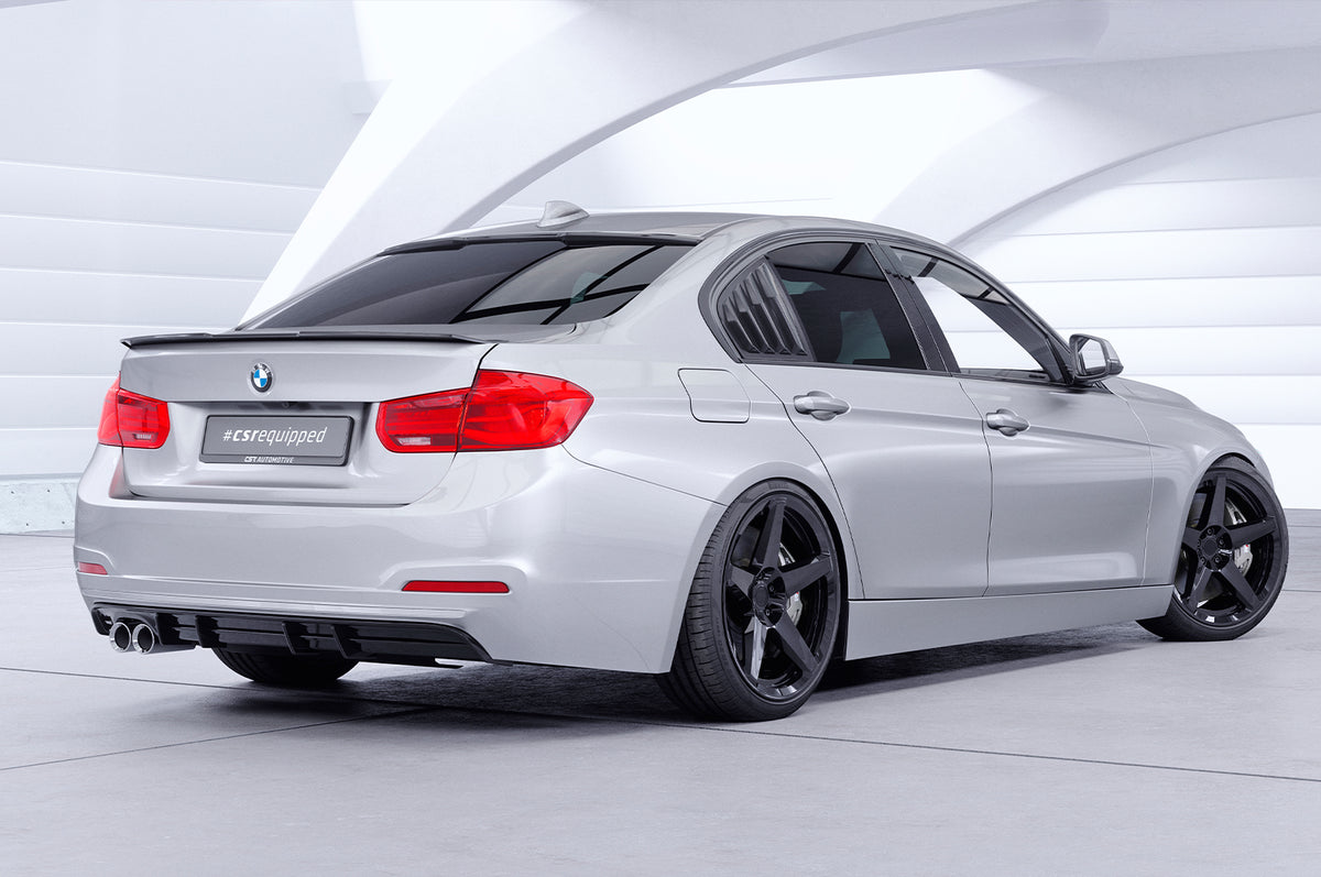 Rear Diffuser | Rear Apron with ABE for BMW 3 Series F30 Sedan LCI 2015-2019 (Twin Exhaust)