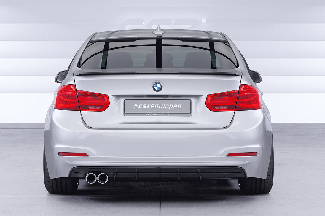 Rear Diffuser | Rear Apron with ABE for BMW 3 Series F30 Sedan LCI 2015-2019 (Twin Exhaust)