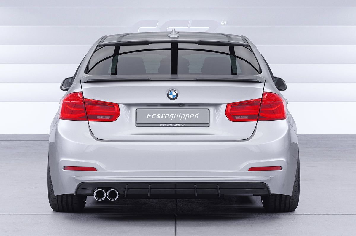 Rear Diffuser | Rear Apron with ABE for BMW 3 Series F30 Sedan LCI 2015-2019 (Twin Exhaust)