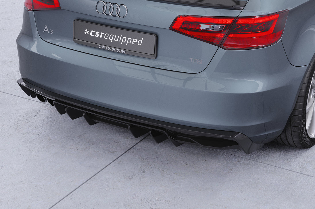Rear Diffuser | Rear Apron with ABE for Audi A3 8V Pre-Facelift 3-Door / Sportback 2012-2016 (not S-Line)