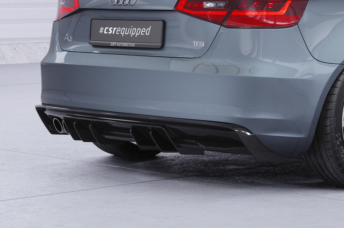Rear Diffuser | Rear Apron with ABE for Audi A3 8V Pre-Facelift 3-Door / Sportback 2012-2016 (not S-Line)