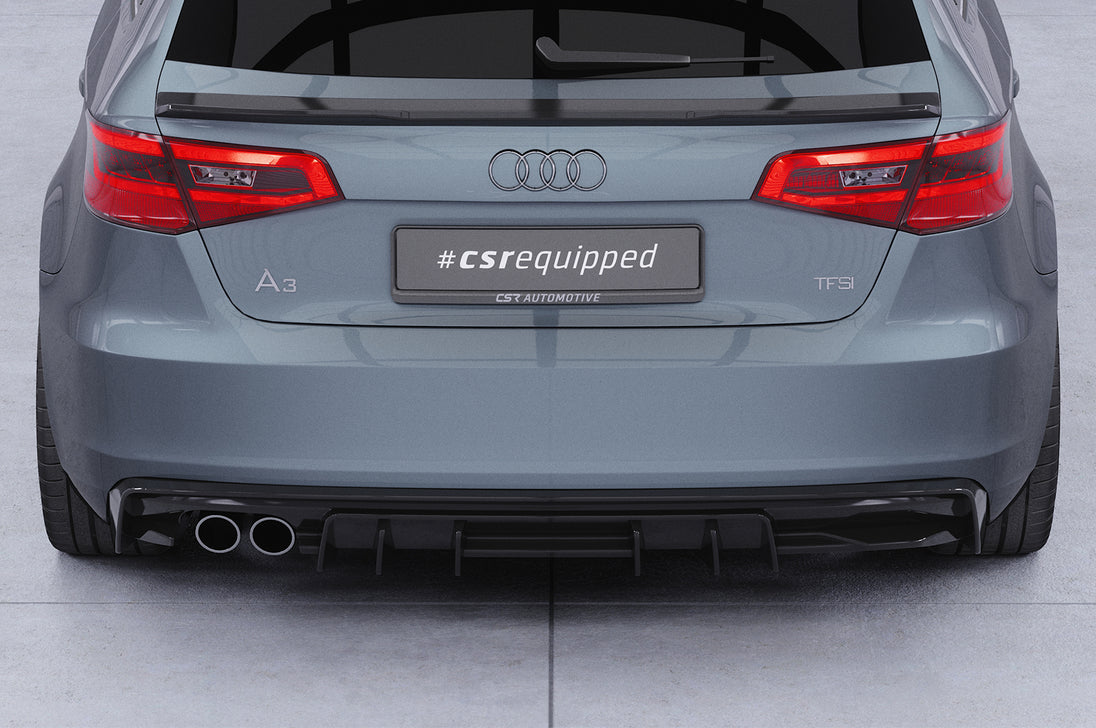 Rear Diffuser | Rear Apron with ABE for Audi A3 8V Pre-Facelift 3-Door / Sportback 2012-2016 (not S-Line)