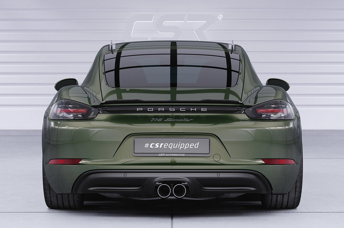 Rear Spoiler | Rear Wing with ABE for Porsche Cayman 718 (982) 2016+