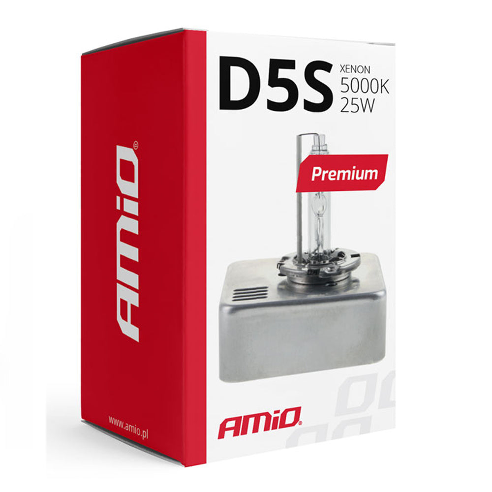 D5S Xenon HID Bulb 5000K 25W Premium - Amio
