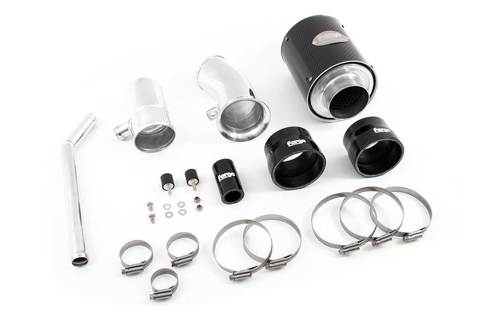 Carbon Fibre Air Intake Kit Abarth 500 / 595 / 695, Black Hose – Forge Motorsport FMINDF500