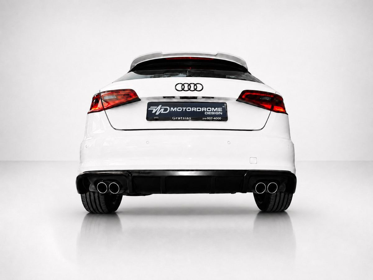 Motordrome Rear Diffuser Audi A3 8V Sportback (2013-2016) (Exhaust L+R) – view 2