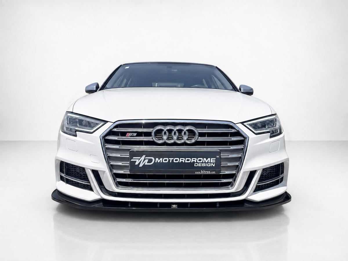 Motordrome Front Splitter Audi S3 / A3 S-Line 8V Facelift Sportback