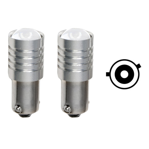 H6W BAX9s LED Bulbs 3W CREE 12V 6000K (Pair) - CarSense