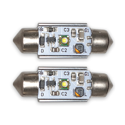 Festoon LED Bulbs 36 mm 2W 12V 6000K (Pair) - CarSense