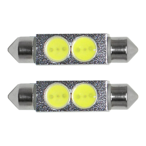 Festoon LED Bulbs 41 mm 12V 6000K (Pair) - CarSense