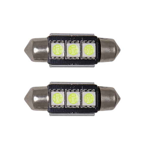 Festoon LED Bulbs 31 mm CAN bus 12V 6000K (Pair) - CarSense