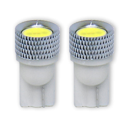 W5W T10 LED Bulbs 1 LED 12V 6000K (Pair) - CarSense