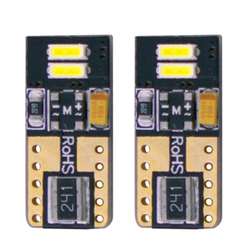 W5W T10 LED Bulbs CAN bus 4 LEDs 12V White - CarSense